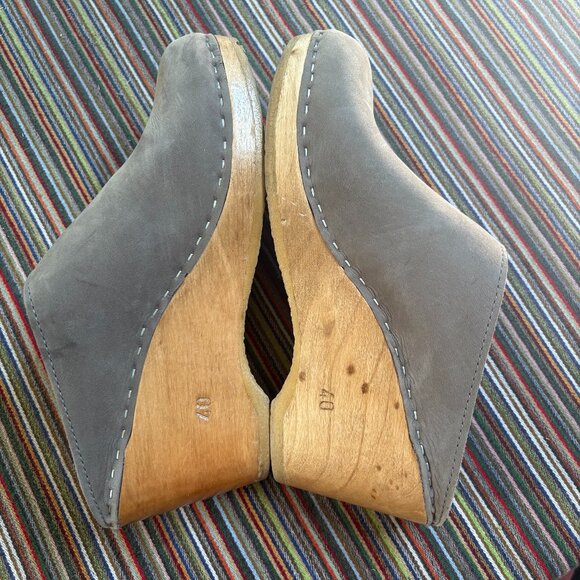 Store No. 6 New School Gray Clog Shoes Size 40 - Picture 4 of 10